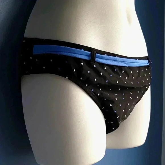 NWT NAUTICA Black & Blue Multi-Color Swimwear Bikini Bottom Size 12, 14 & 16 - Picture 3 of 5